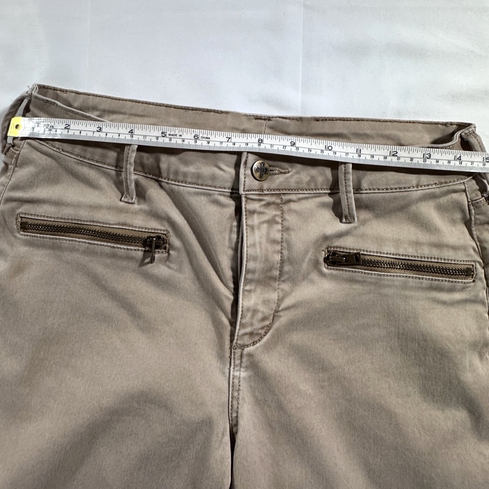 NYDJ Jeans Womens 10  Lift Tuck Tech Mid-Rise Straight Leg Tan Stretch Slimming‎ - Picture 11 of 14
